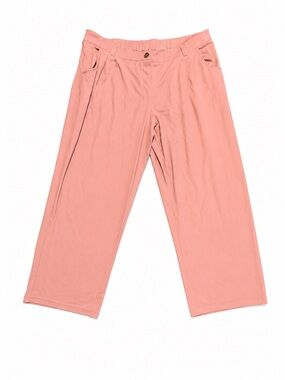 HALARA Mid Rise Zipper Pocket Waffle Casual Trousers